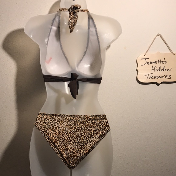 Grip Swimwear Animal Print 2 Piece - Picture 4 of 5